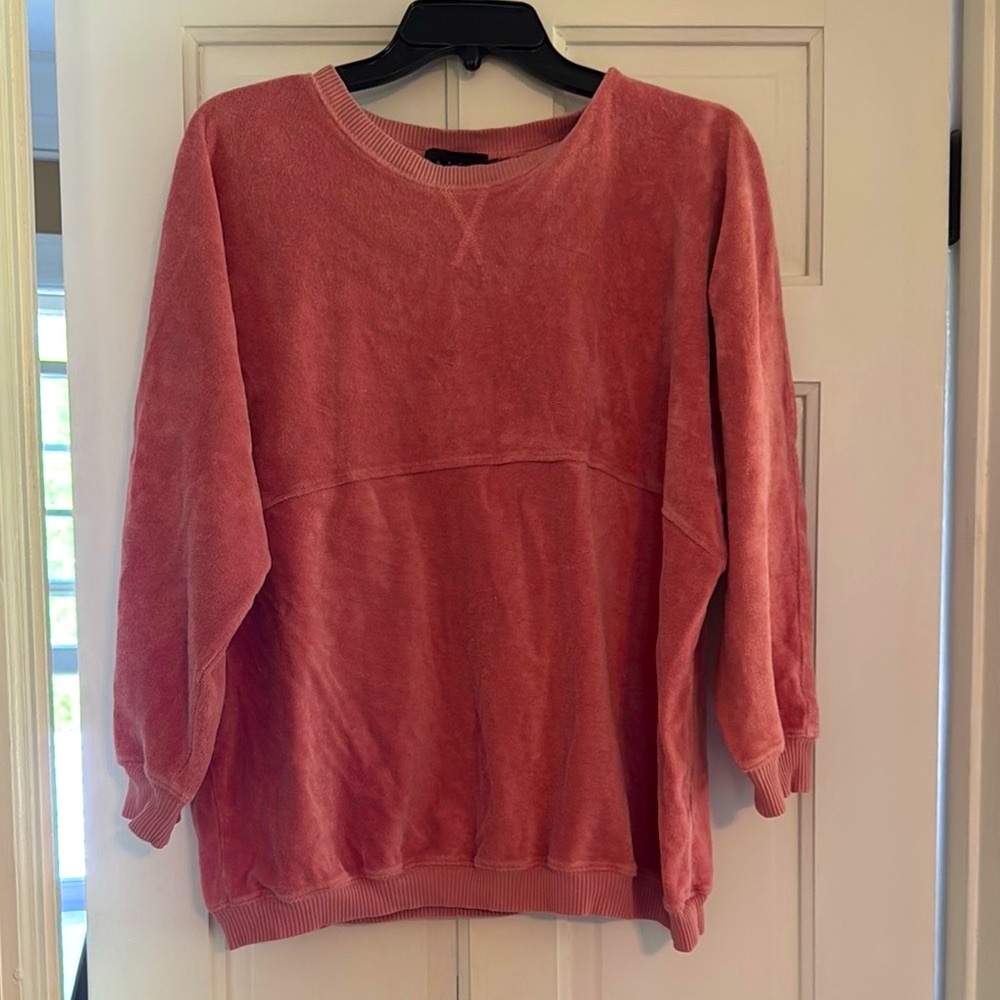 Hatch Rose Pink Velour Sweatshirt